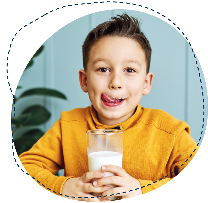 Calcium für Knochenwachstum