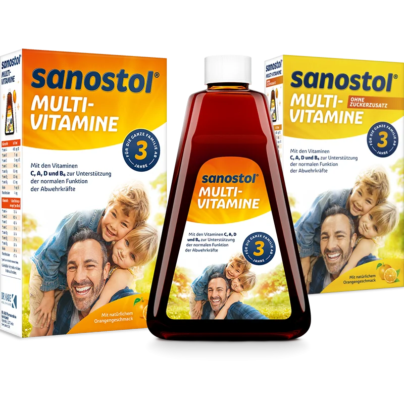 Sanostol Multi-Vitamine bestellen: mit oder ohne Zucker